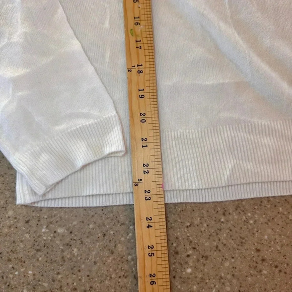 Napa Valley Mock Neck White Sweater size XL, Soft, Warm - Picture 2 of 9